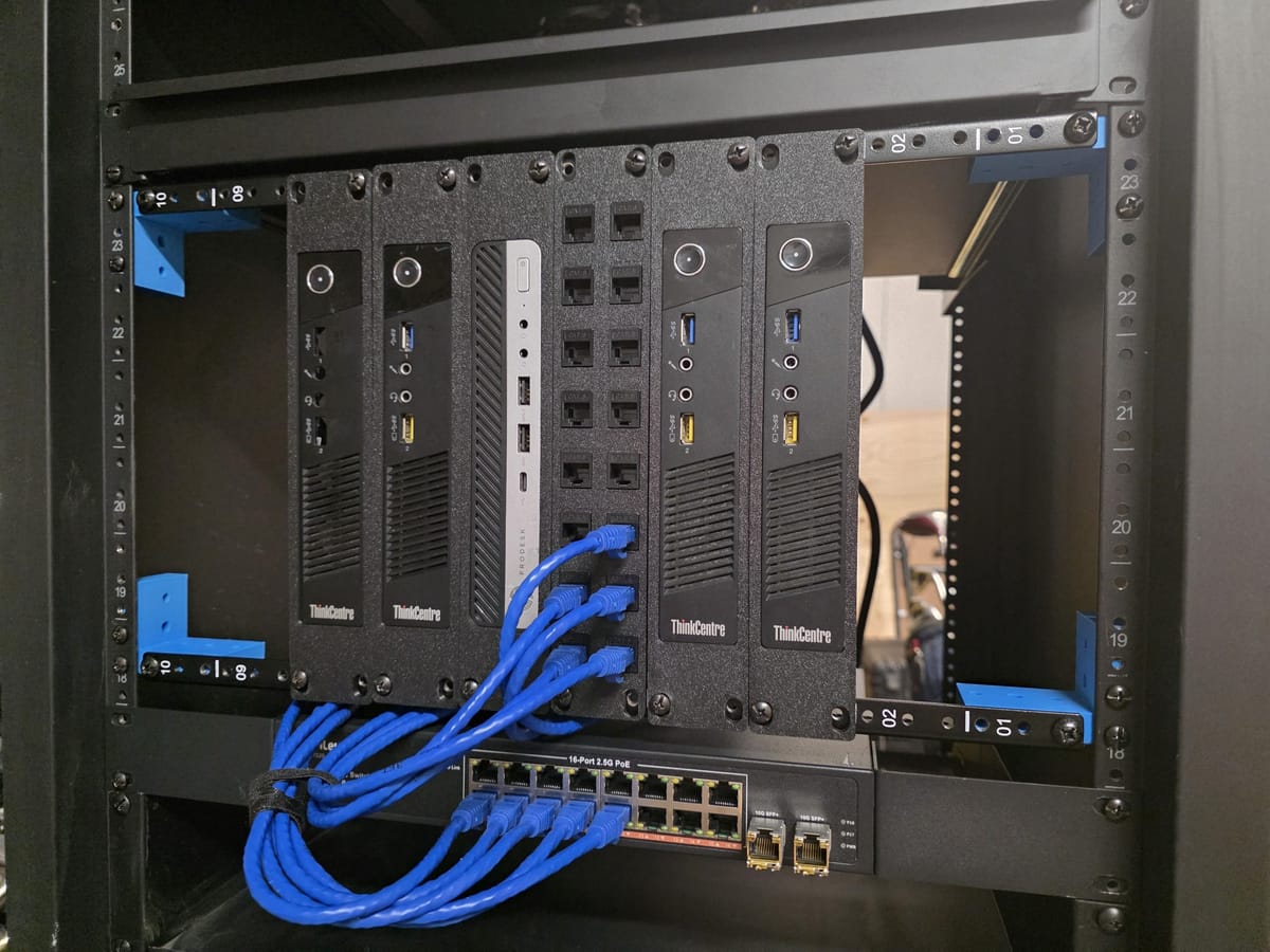 The Den Got a New Rack! With My NEW 19-to-10 Inch rack-ception adapter!